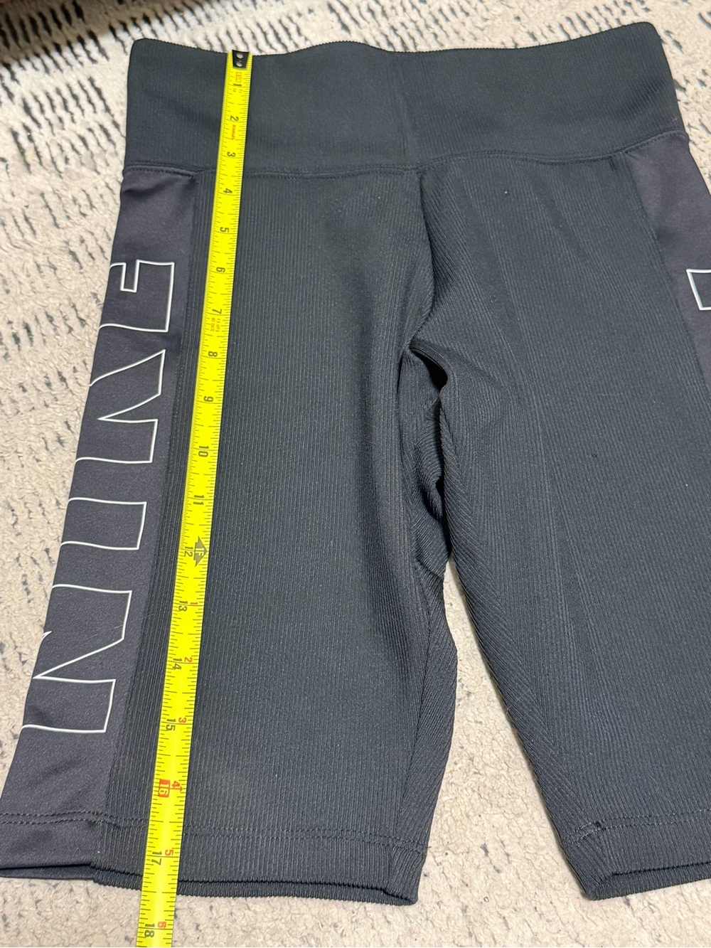 Nike Air Black Biker Shorts with Side Logo size XS